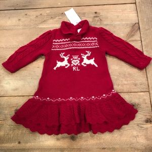 New! Ralph Lauren Layette Dress Size 6 Months